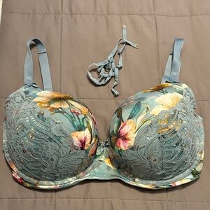 Floral Elegance Lace Boost Balconette Bra